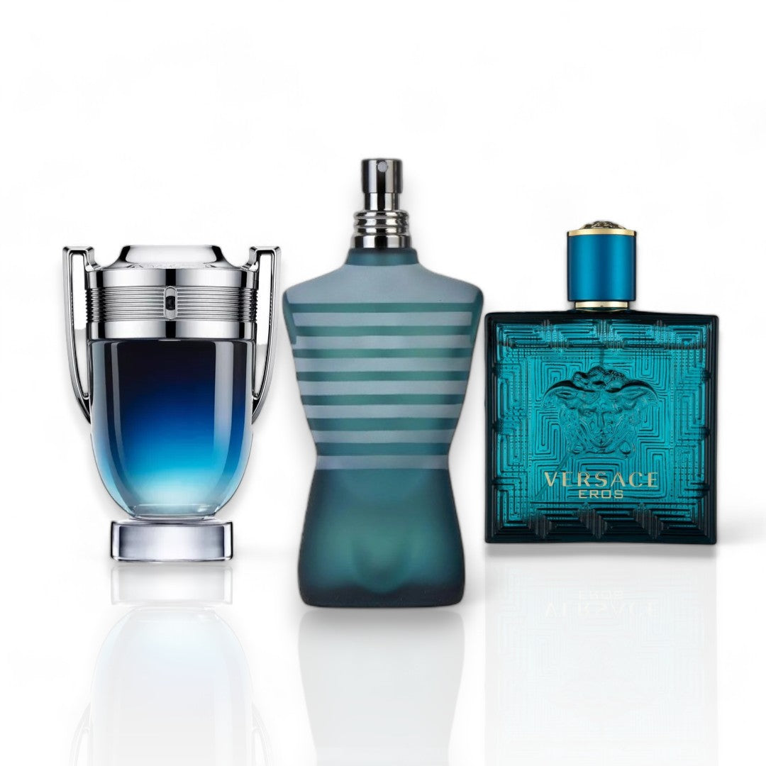 Combo- ⚡🔥💎 LEGADO DE PODER// LE MALE • VERSACE EROS • INVICTUS LEGEND 💙🌊✨
