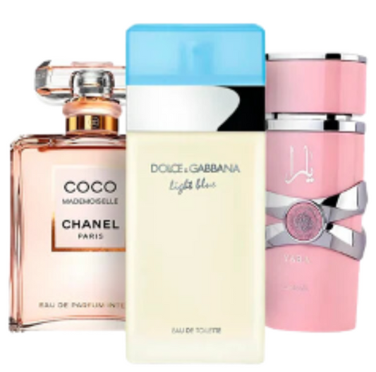 🌸✨🔥 COMBO ELEGANCIA & DULZURA (CHANEL MADEMOISELLE • YARA • DOLCE & GABBANA 💎🌹🌙)