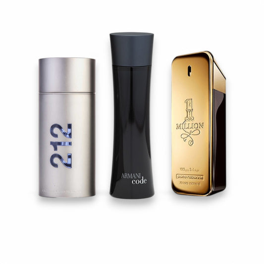 ⚡💎🔥 COMBO DE PODER (212 NYC • ONE MILLION • ARMANI CODE ✨🌃🌟)