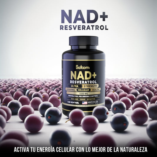 ⚡ SATOOMI NAD+ con Resveratrol – Vitalidad Celular y Longevidad ⚡