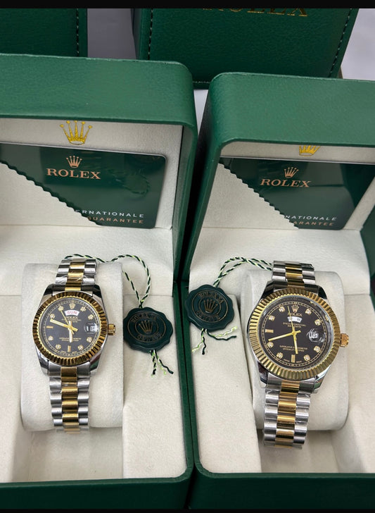 💎⌚🔥 ROLEX PRESIDENTE PAREJA – DISTINCIÓN EN DOS TIEMPOS ✨👫