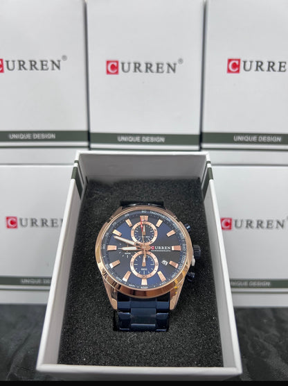 ⌚ Reloj Curren 8445 Clásico de Acero Inoxidable ✨