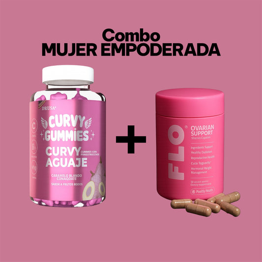 💪COMBO MUJER EMPODERADA 🦸🏻‍♀️ Curvy Gummies + FLO – Belleza, Curvas y Equilibrio Hormonal 🔥