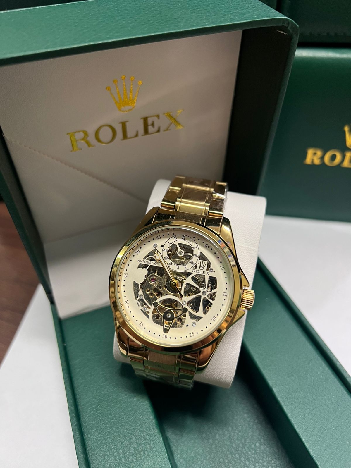 ⌚ Reloj ROLEX Automático con Mecanismo Visible