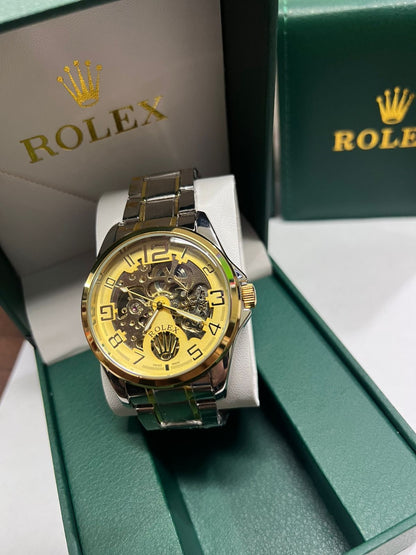 ⌚ Reloj ROLEX Automático con Mecanismo Visible