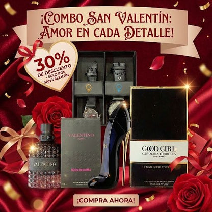 💘PROMO SAN VALENTIN 💘 Valentino Born in Roma + Good Girl + Set de Relojes PAREJA👨‍❤️‍👨
