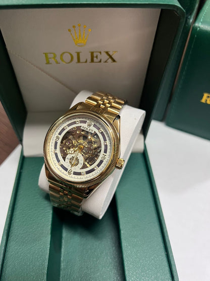 ⌚ Reloj ROLEX Automático con Mecanismo Visible