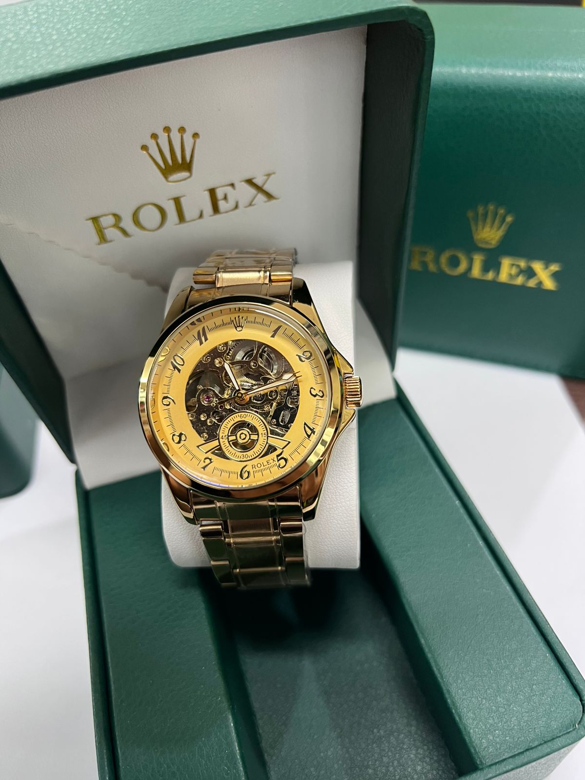 ⌚ Reloj ROLEX Automático con Mecanismo Visible