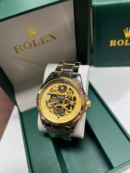⌚ Reloj ROLEX Automático con Mecanismo Visible