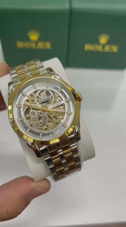 ⌚ Reloj ROLEX Automático con Mecanismo Visible